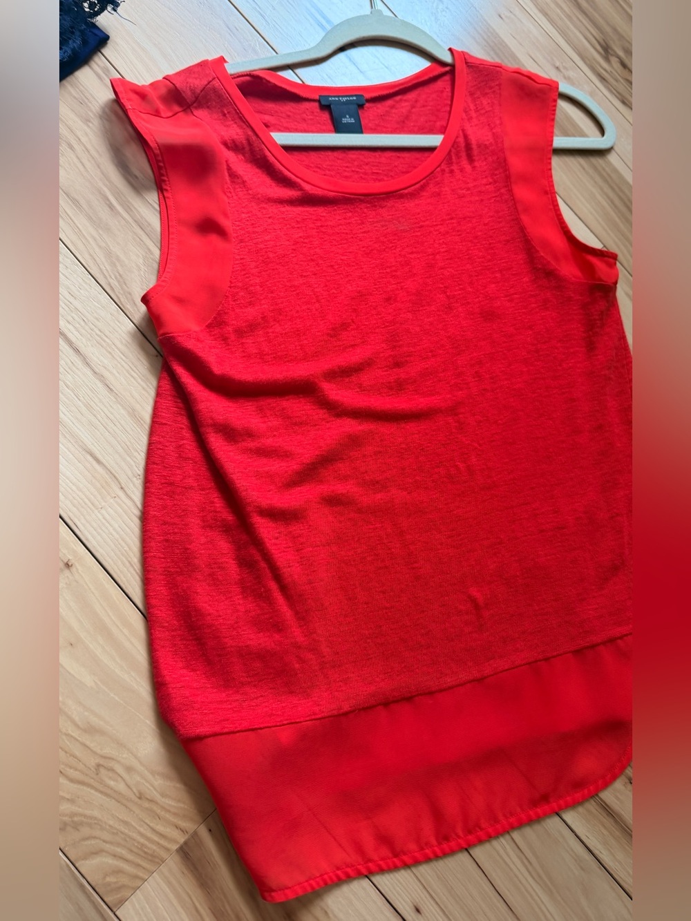 Ann Taylor red shirt small